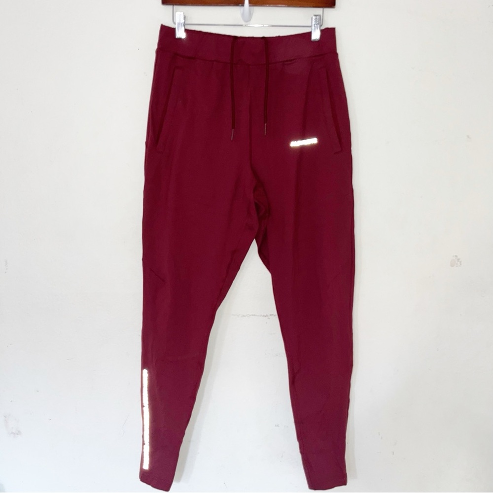 Alphalete Mens Premium Pro Elite Maroon Burgundy Jogger Sz M